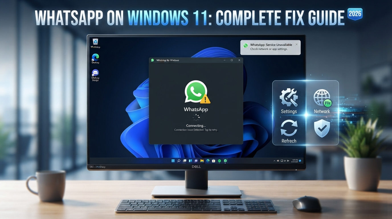 WhatsApp Not Working on Windows 11? Complete Fix Guide for 2026