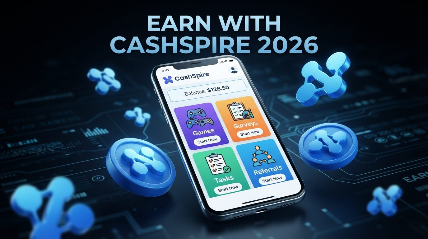 How to Make Money Online With CashSpire in 2026: Games, Surveys, Tasks and Referrals