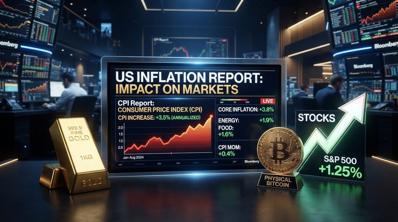 US Inflation Report This Week: CPI Date, Forecast and What It Could Mean for Bitcoin, Gold and Stocks